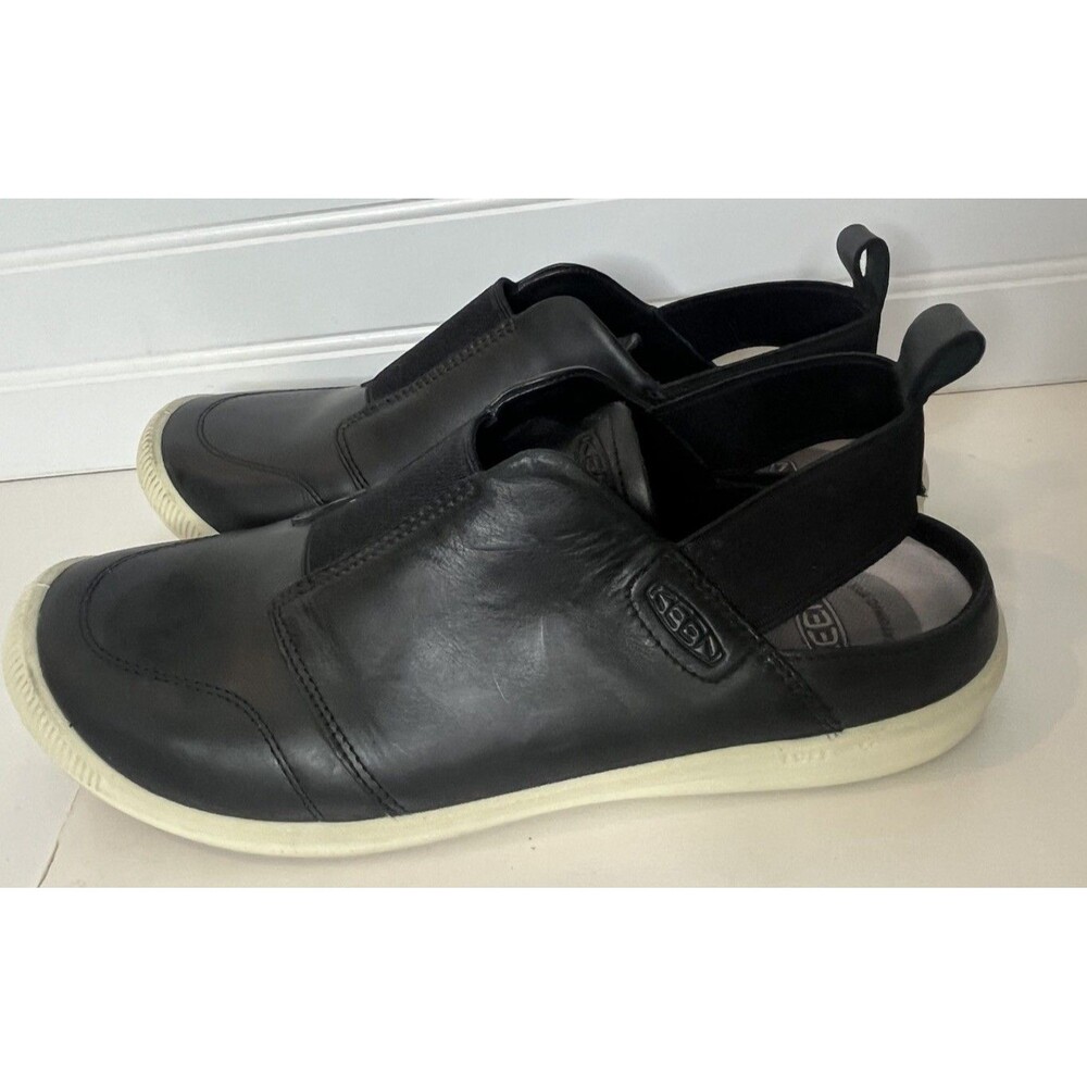 KEEN Lorelai II Slingback Shoes Womens US 9.5 Black Upper Leather SlipOn 1024940